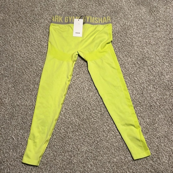 Gymshark flex low-rise Green/Grey Leggings - Picture 3 of 5